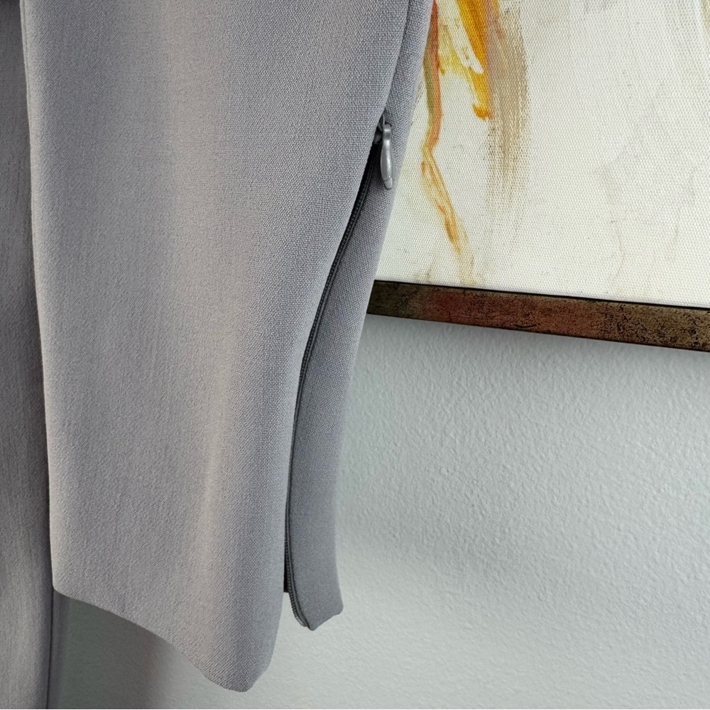 Giorgio Armani Gray Virgin Wool Pants Made in Italy EU40 US4 Straight Leg - Picture 8 of 13